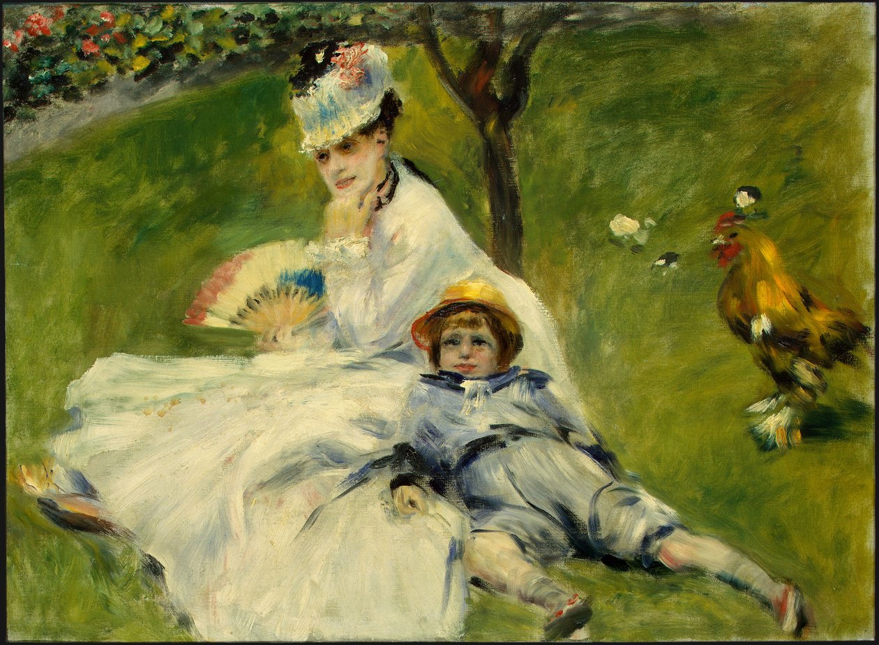 Madame Monet and Her Son by Pierre Auguste Renoir