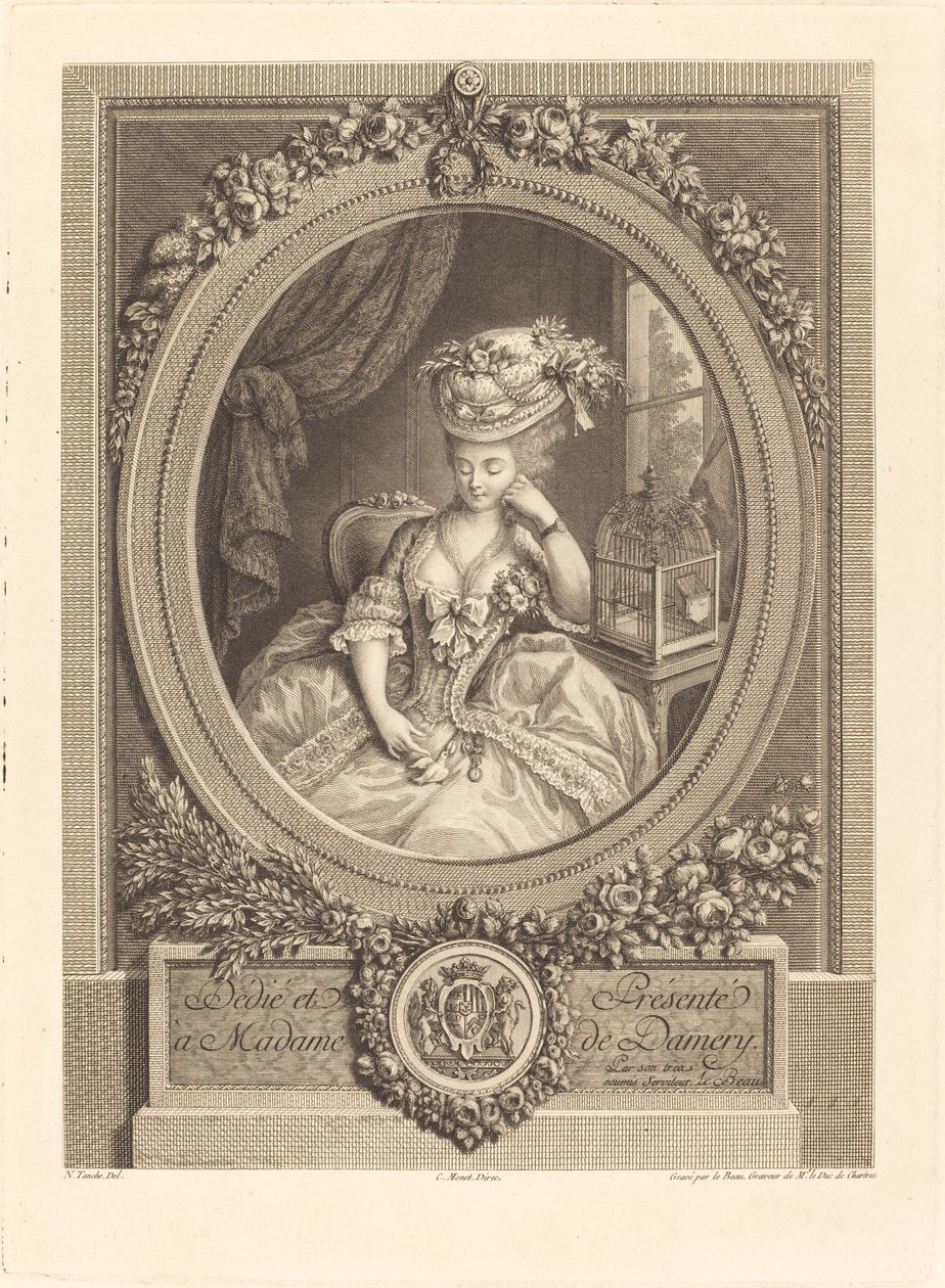 The Emerging Desires by Pierre Adrien Le Beau after Nicolas Tanché