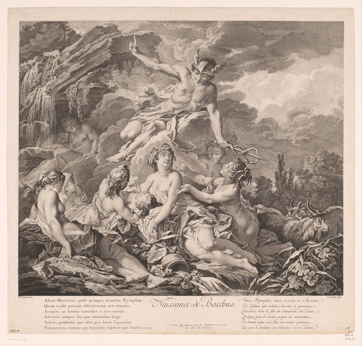 Birth of Bacchus by Pierre Alexandre Aveline