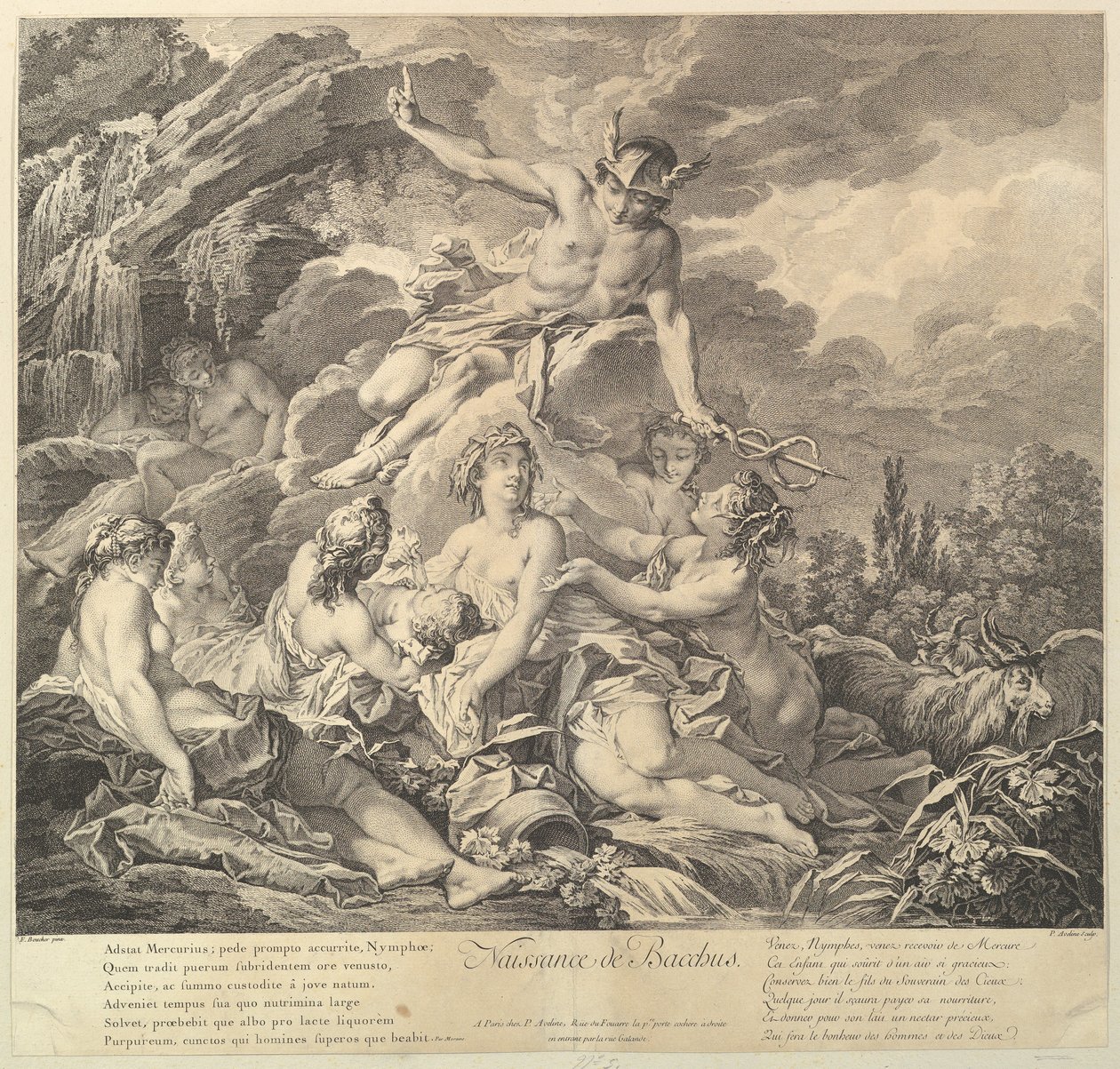 Birth of Bacchus by Pierre Alexandre Aveline