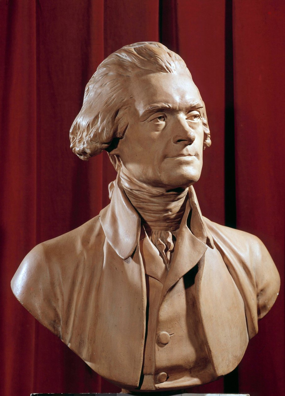Bust of Thomas Jefferson by Pierre Alexandre Wille