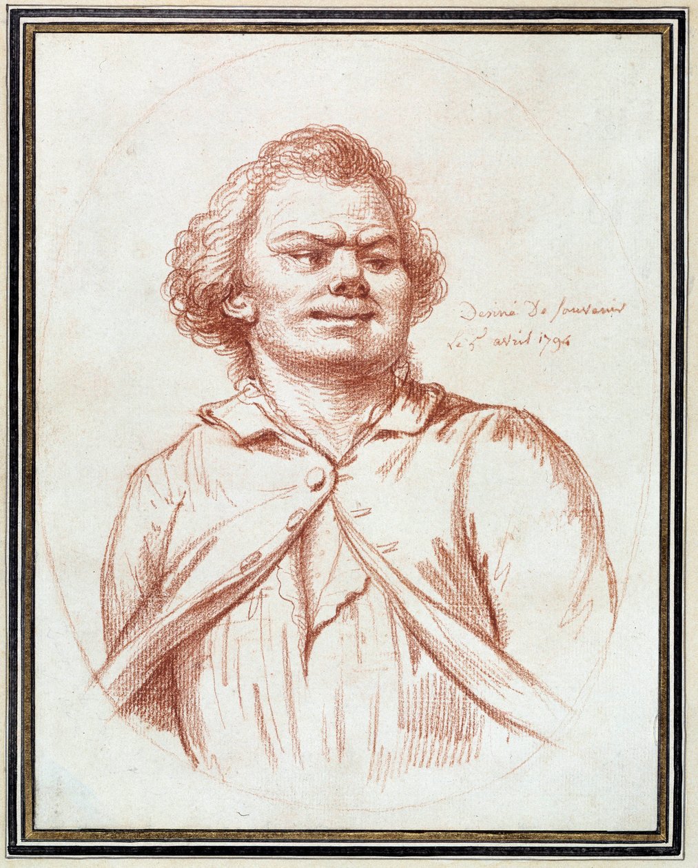 Portrait of Georges Jacques Danton leads to the torment (drawing ...