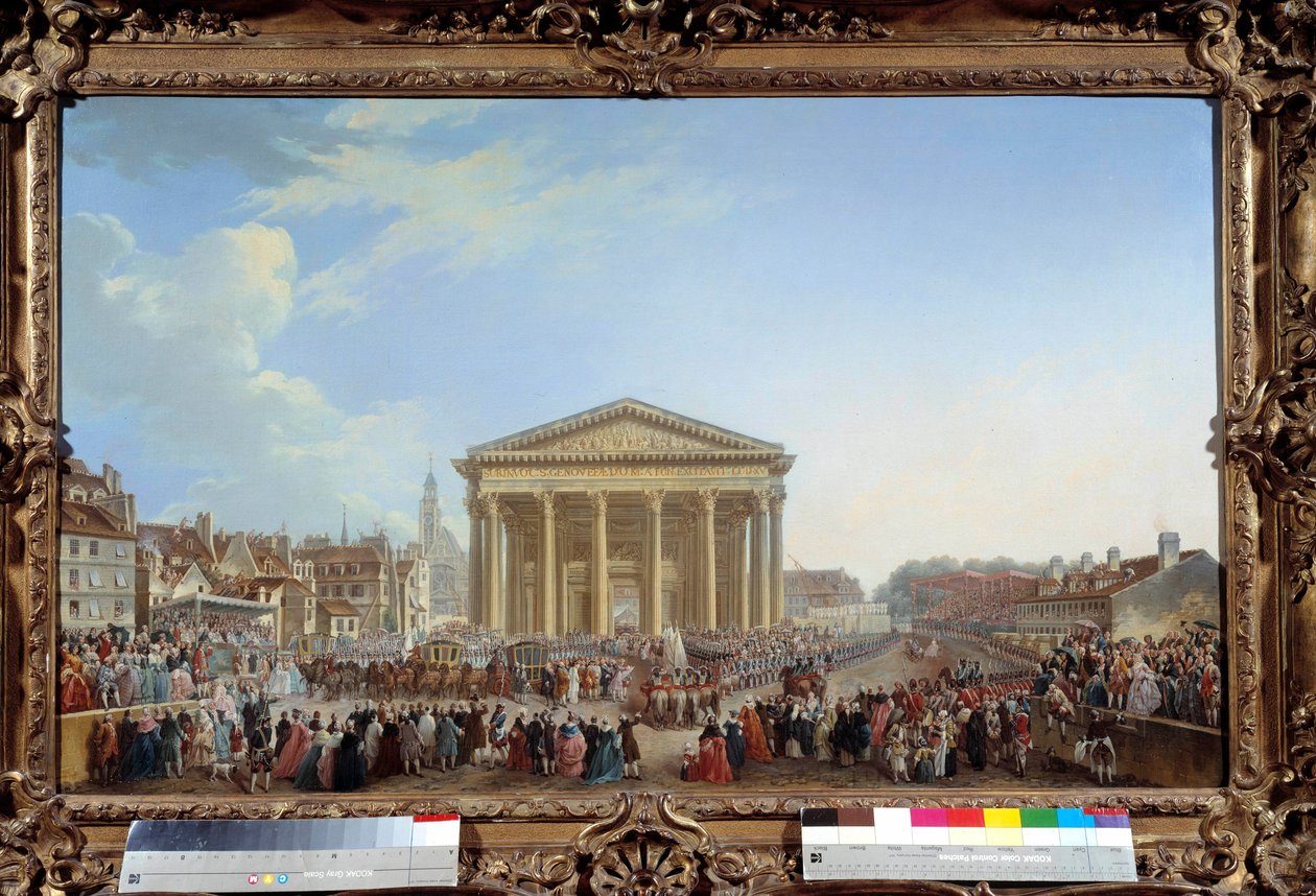 Ceremony of Laying the First Stone of the New Church of Saint Genevieve on 6/09/1764 by Pierre Antoine Demachy