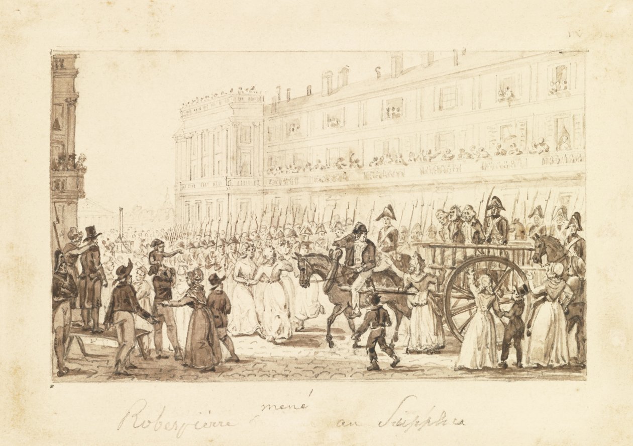 Robespierre and his accomplices being led to their execution by Pierre Antoine Demachy