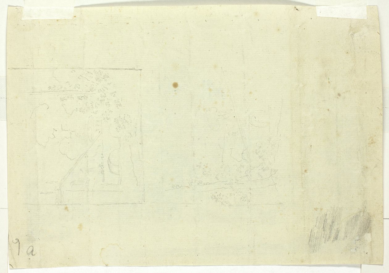 Two Sketches of a Park by Pierre Antoine Mongin