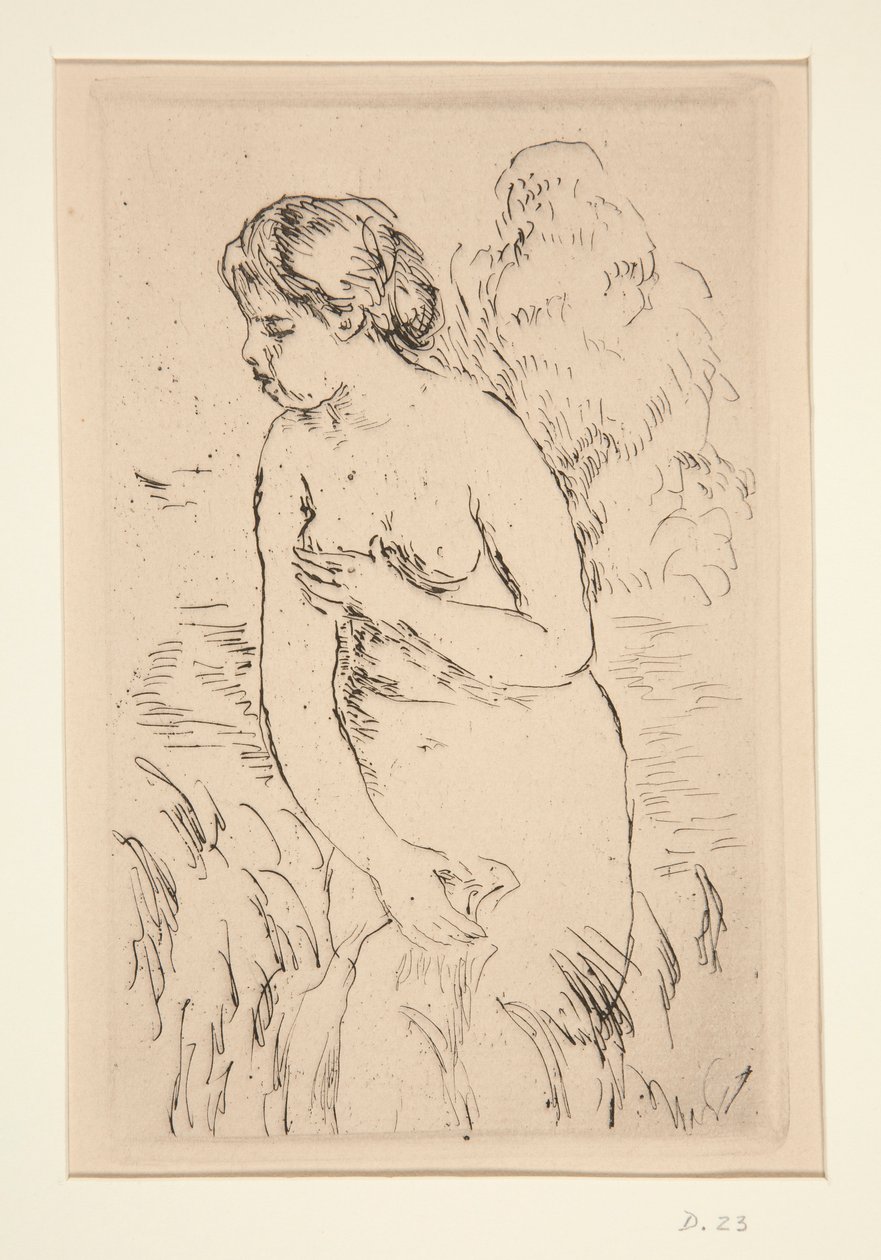 Standing Bather, Down to the Knees by Pierre Auguste Renoir