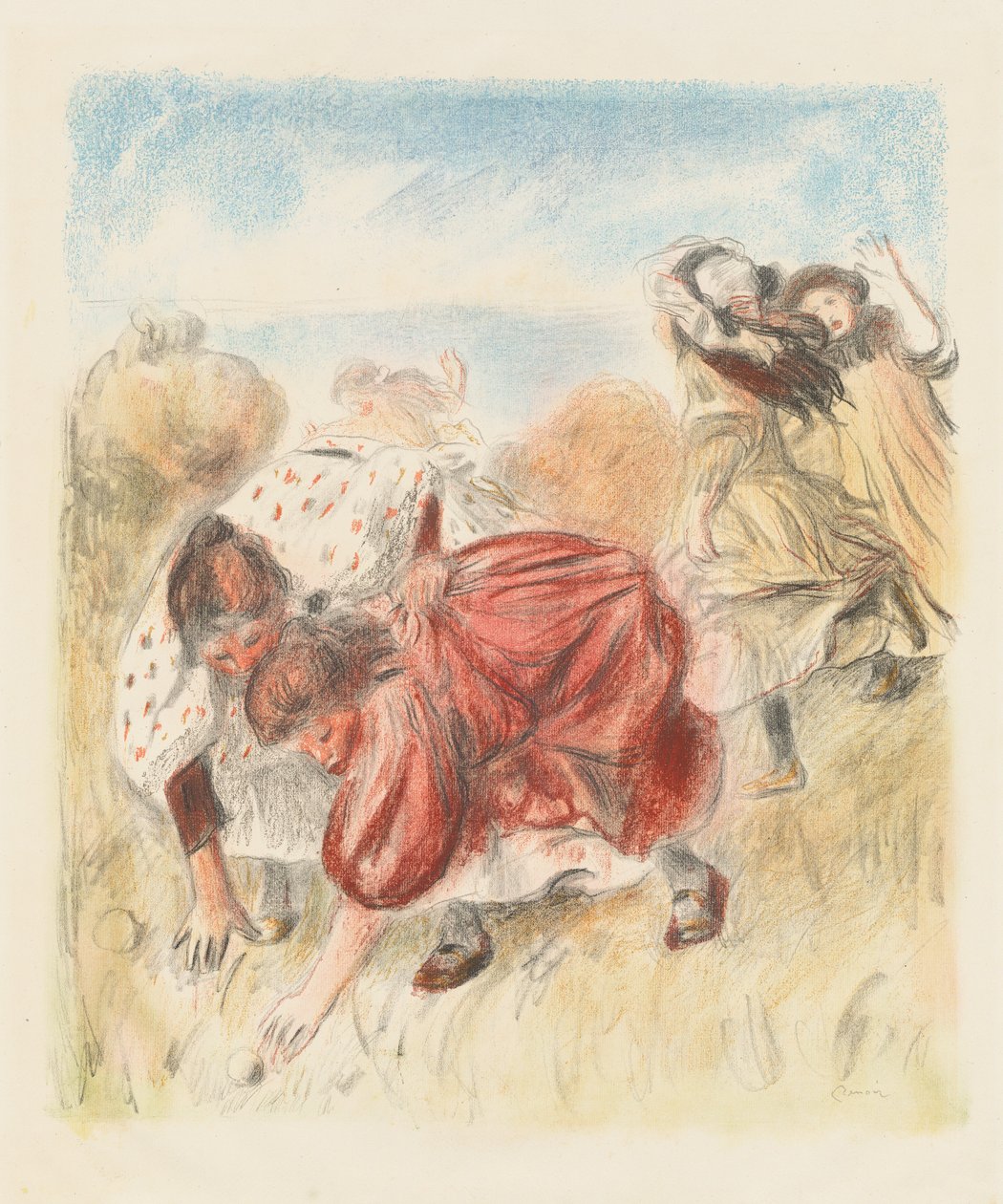 Children Playing Ball by Pierre Auguste Renoir
