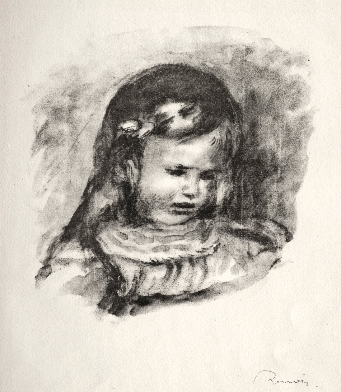Claude Renoir, Head Bowed, 1904 by Pierre Auguste Renoir