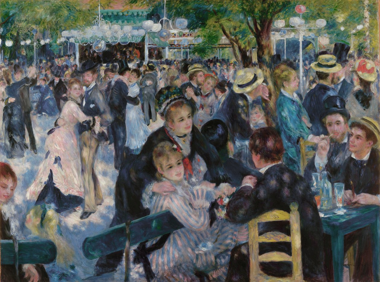 Dance at Le Moulin de la Galette by Pierre Auguste Renoir