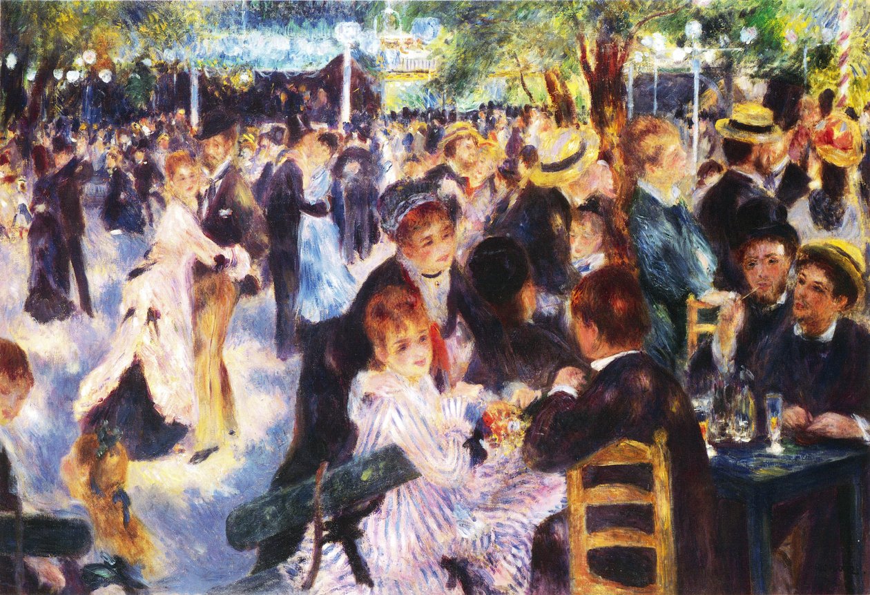 Dance at the Moulin de la Galette by Pierre-Auguste Renoir