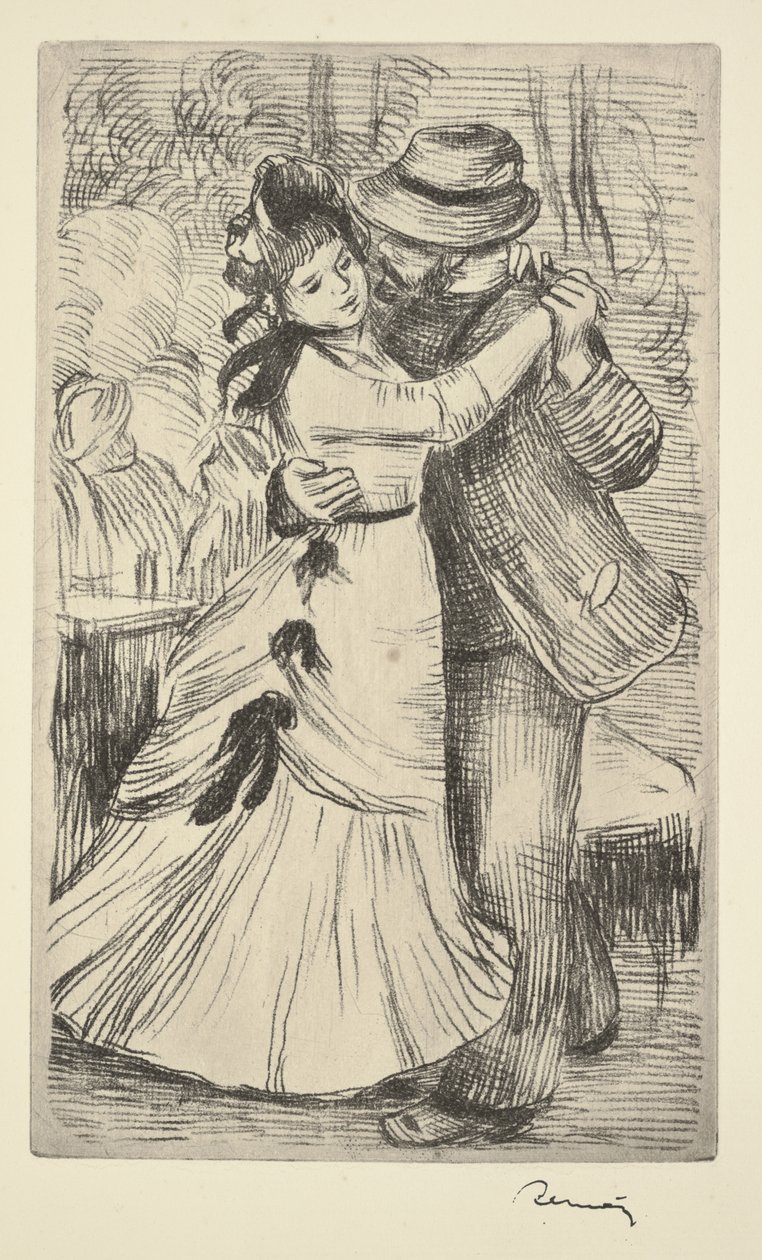 Dance in the Countryside, c.1890 by Pierre Auguste Renoir