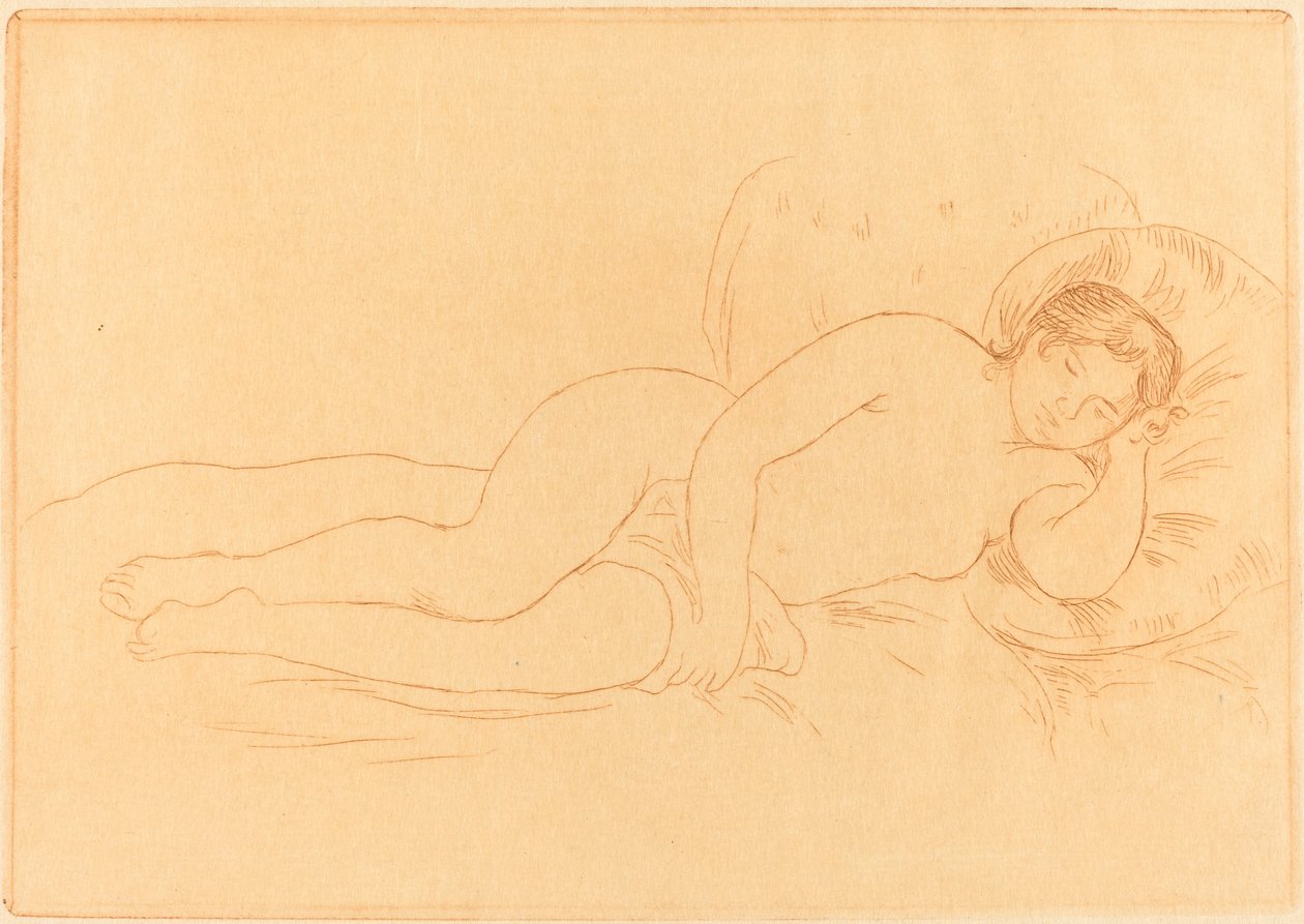 Female Nude Reclining by Pierre Auguste Renoir
