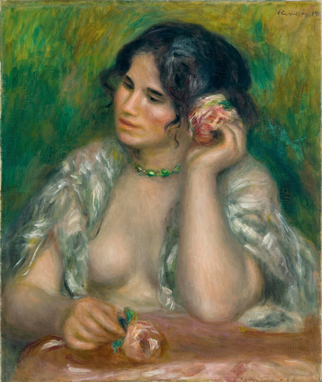 Gabrielle with the Rose by Pierre-Auguste Renoir
