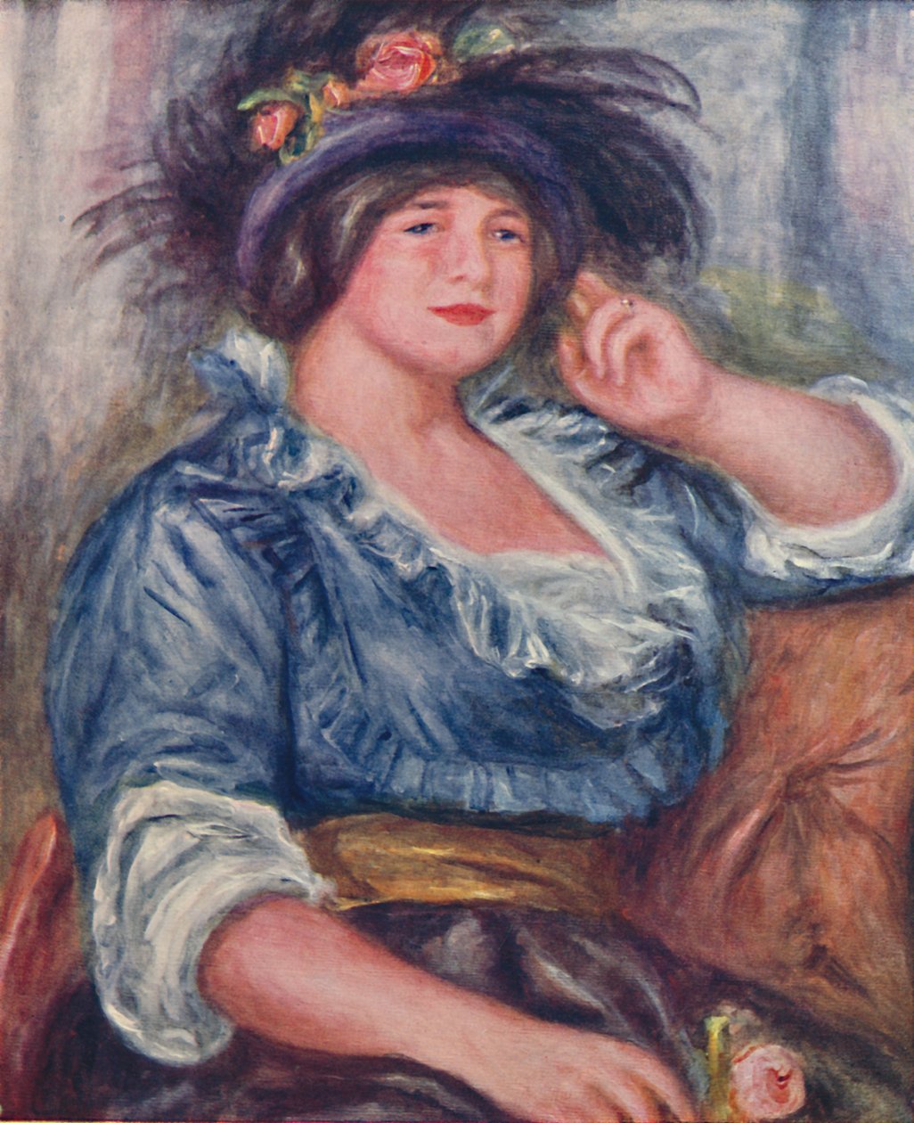 Girl with a Rose, 1913, 1923 by Pierre Auguste Renoir