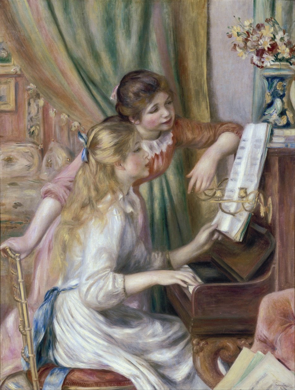Young Girls at the Piano by Pierre Auguste Renoir