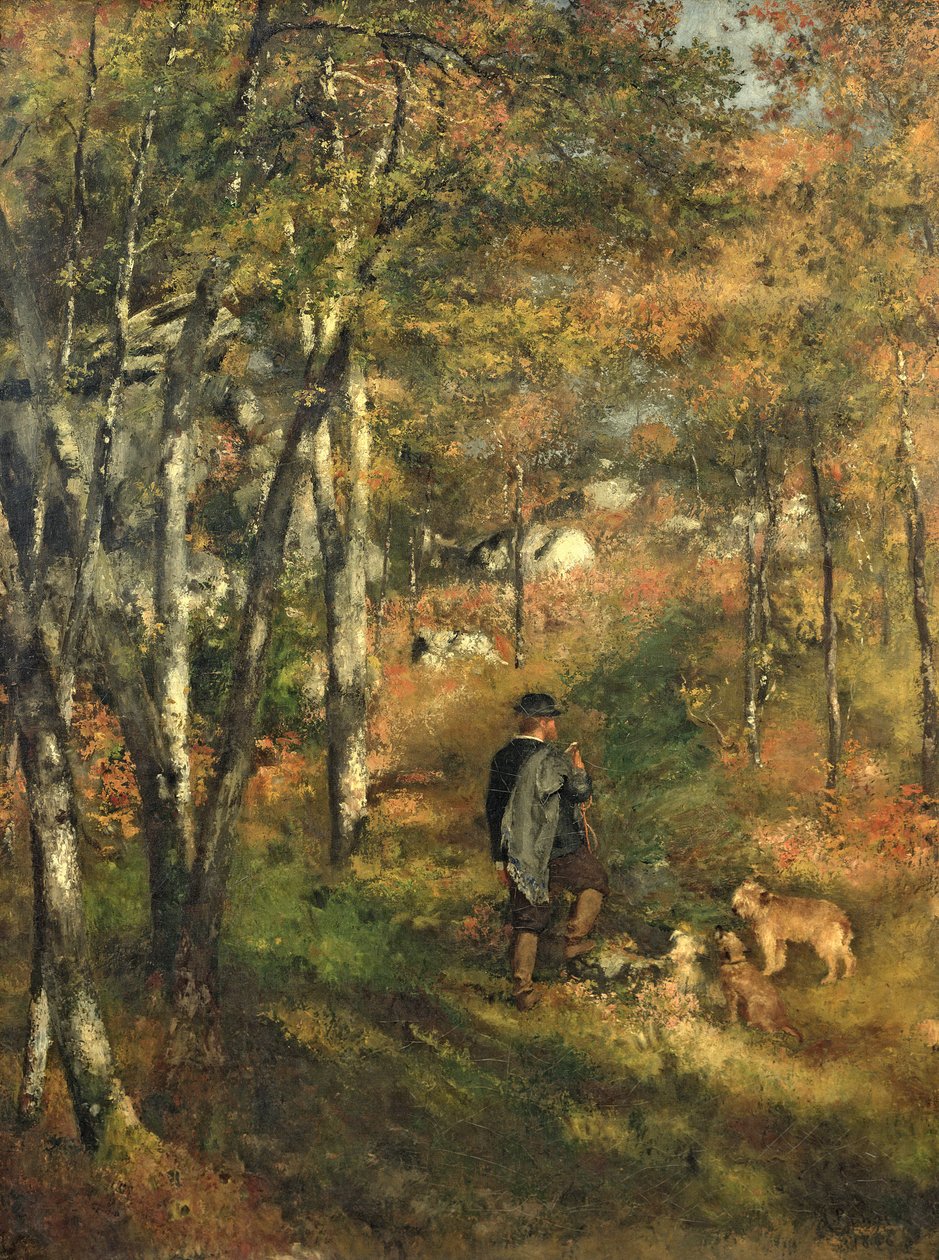Jules Le Coeur in the Forest of Fontainebleau by Pierre Auguste Renoir