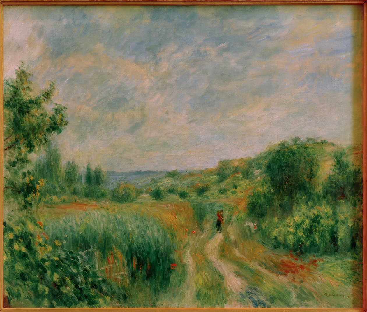 Landscape near Essoyes by Pierre Auguste Renoir