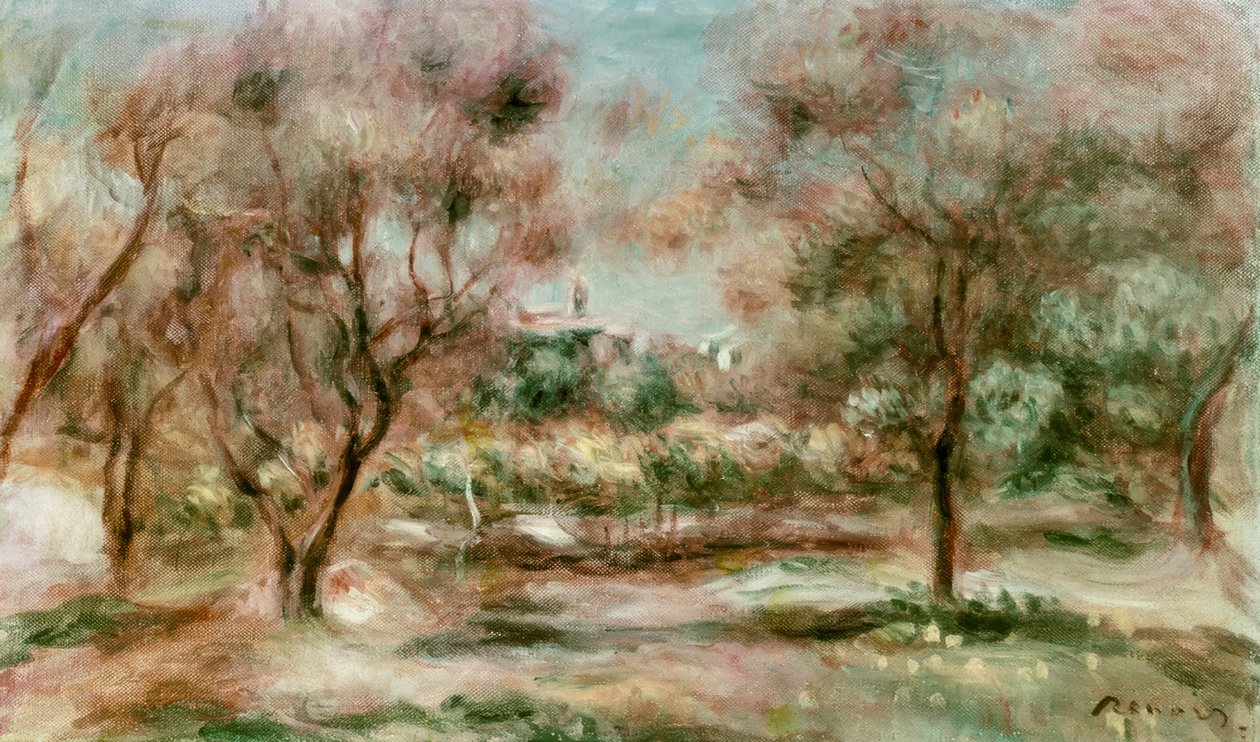 Landscape of Grasse by Pierre Auguste Renoir