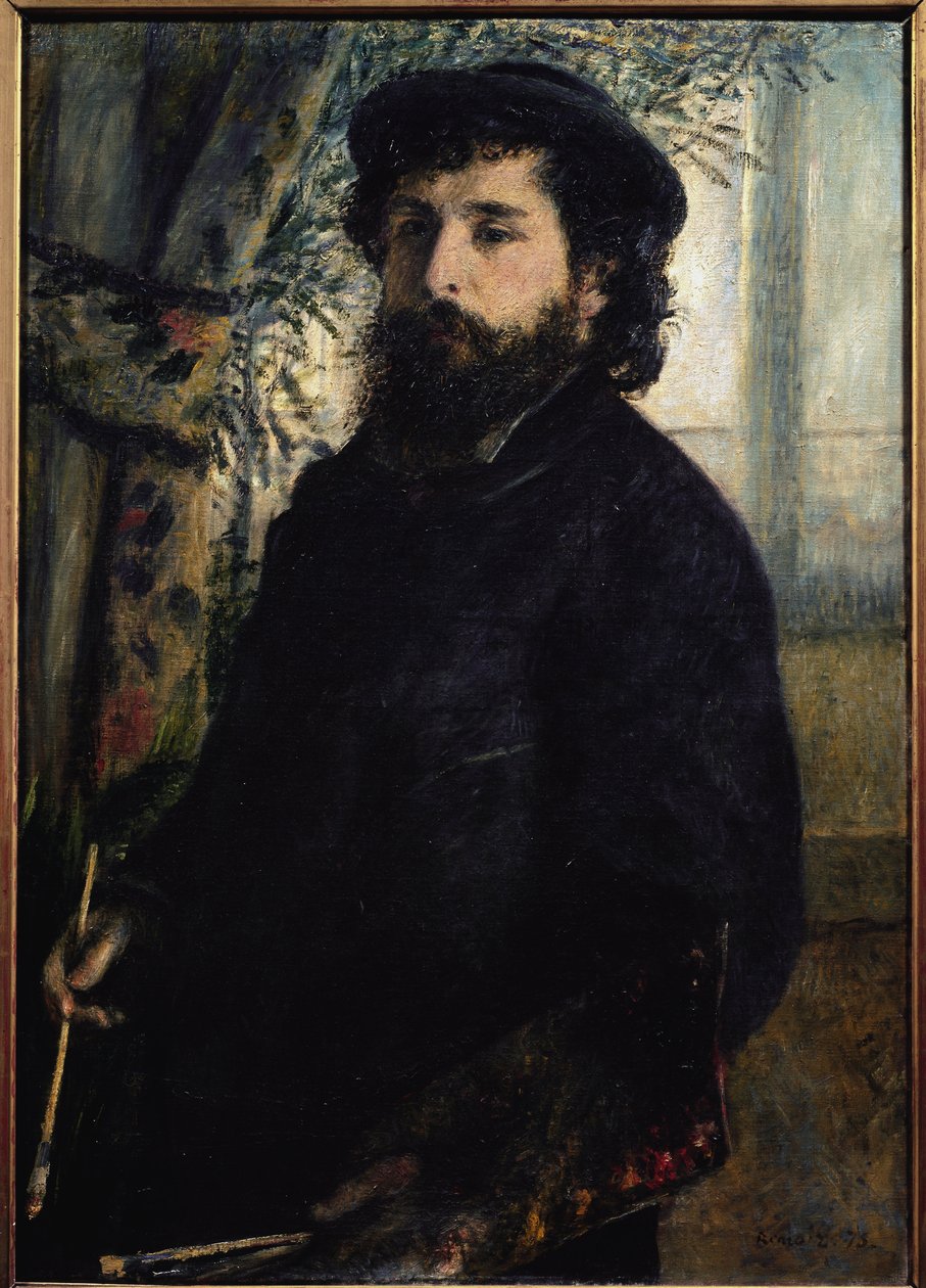 Portrait of Claude Monet by Pierre-Auguste Renoir