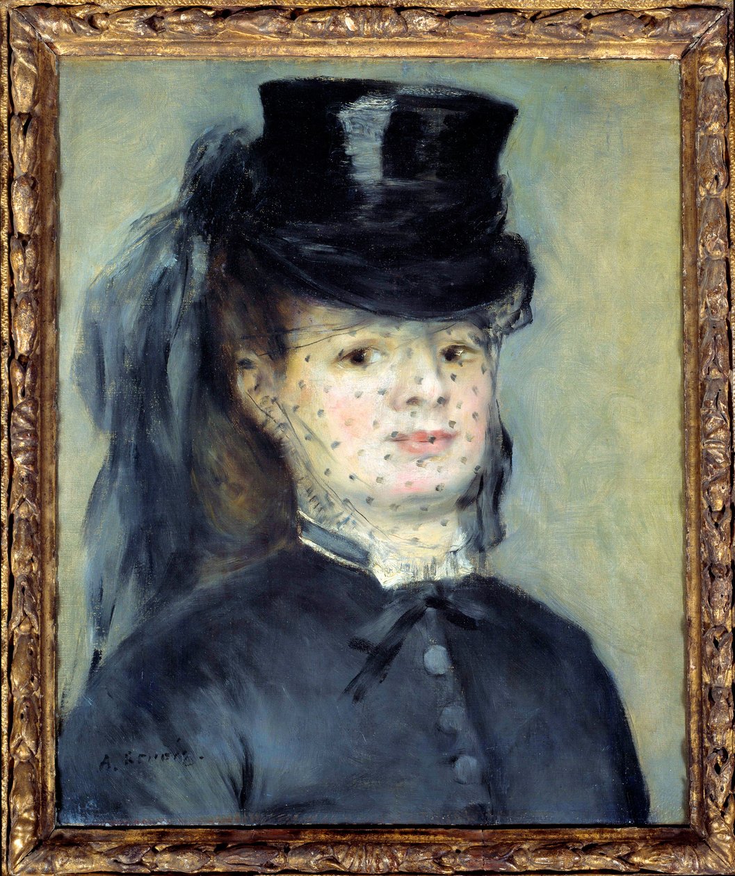 Portrait of Madame Darras, nee Henriette Oudiette, Wife of Captain Paul Darras (Study for the Amazon of 1873) by Pierre Auguste Renoir