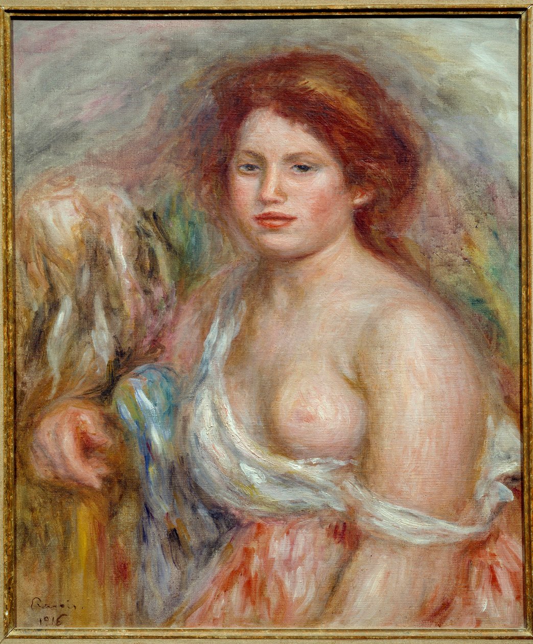 Portrait of the Model in Bust by Pierre Auguste Renoir