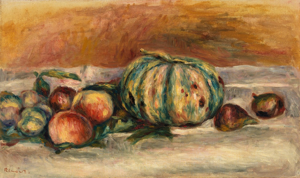 Still Life with Melon by Pierre Auguste Renoir