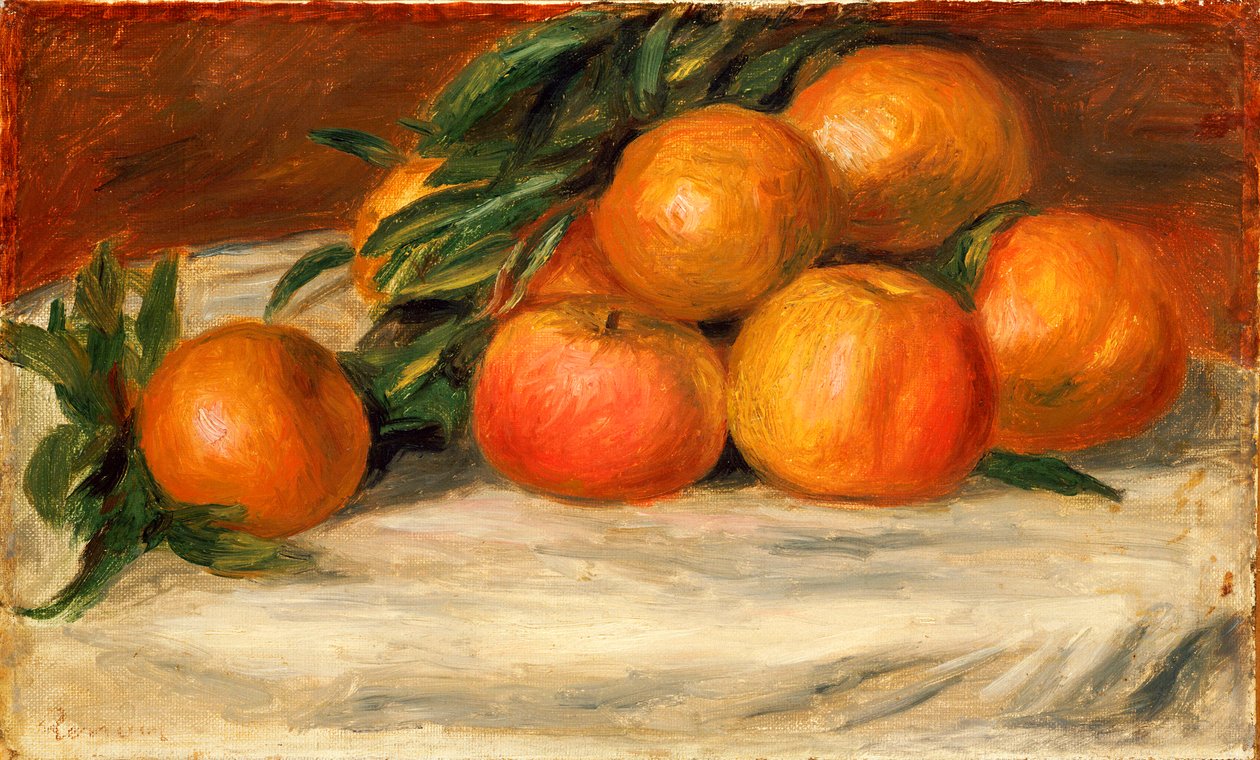 Still Life with Apples and Oranges, c.1901 by Pierre Auguste Renoir
