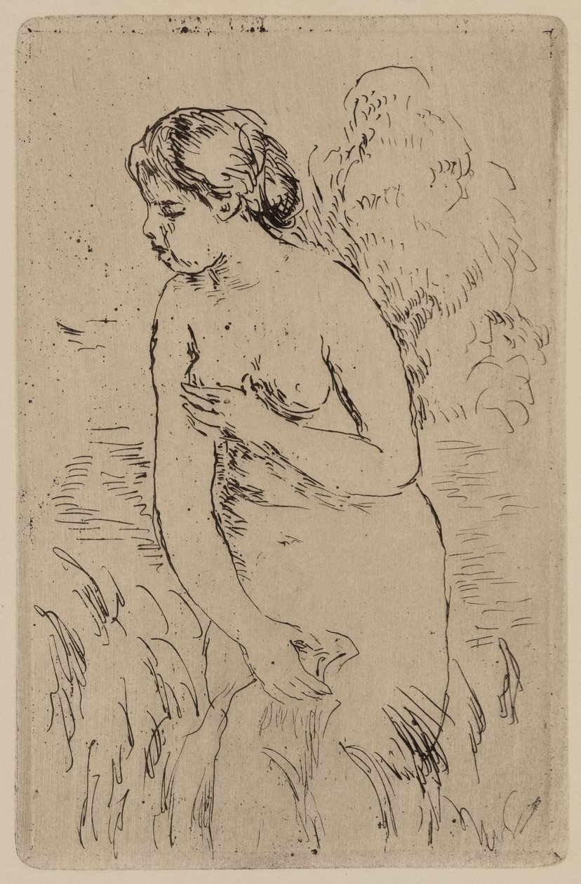 The Bather, c.1890 by Pierre Auguste Renoir