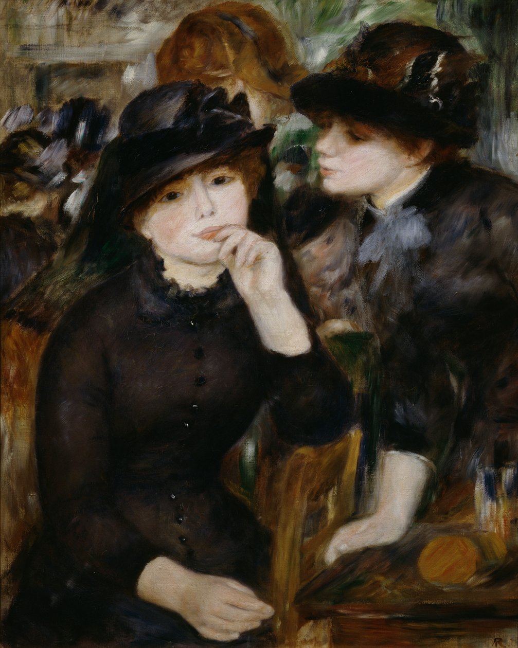 Two Girls in Black by Pierre Auguste Renoir