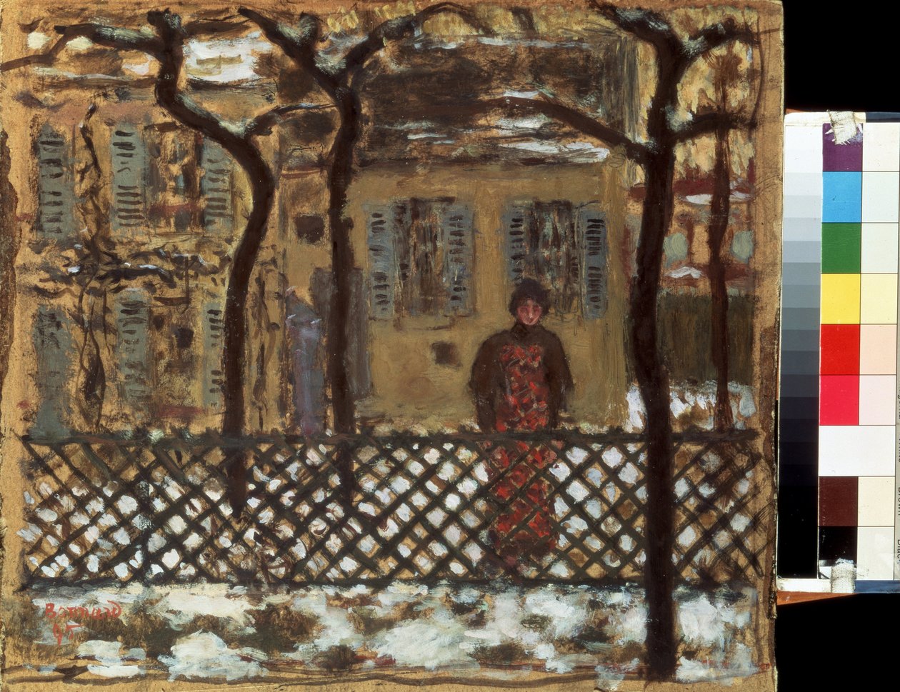 Behind the Fence by Pierre Bonnard