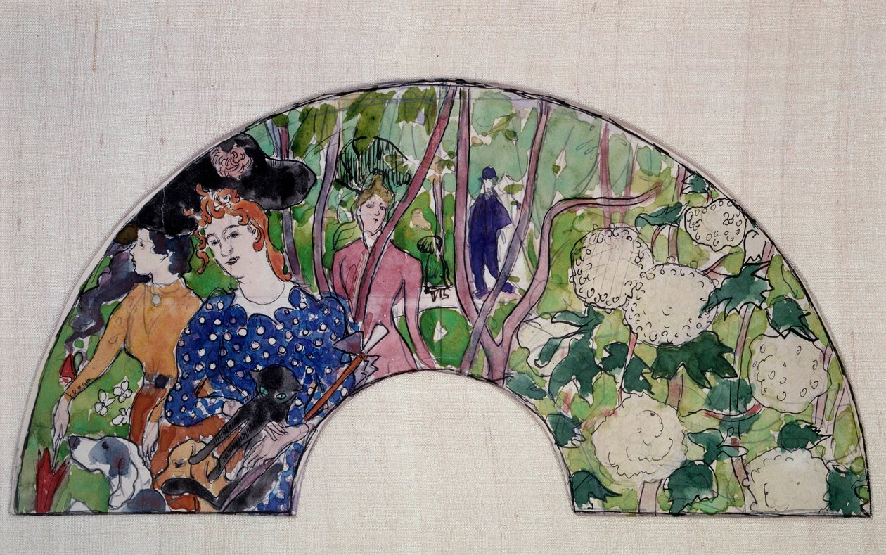 Fan project by Pierre Bonnard