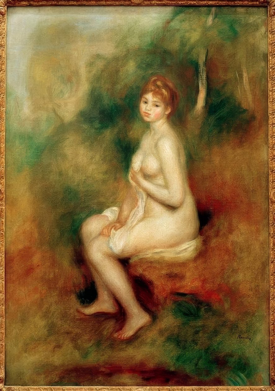 The Woman with the Egret by Pierre Bonnard