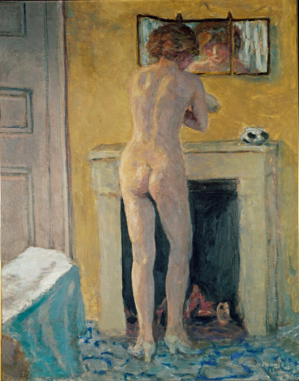 Nude Before the Fireplace by Pierre Bonnard