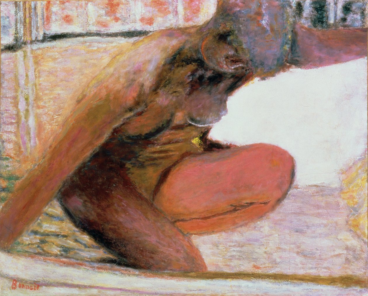 Nude Crouching in the Bath, 1940 by Pierre Bonnard