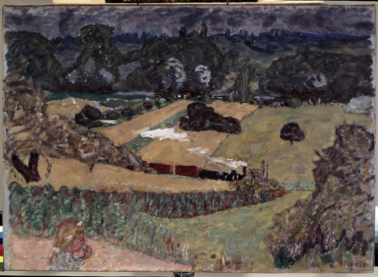 Landscape with Freight Train by Pierre Bonnard