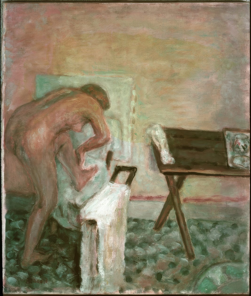 Small Leaning Nude by Pierre Bonnard