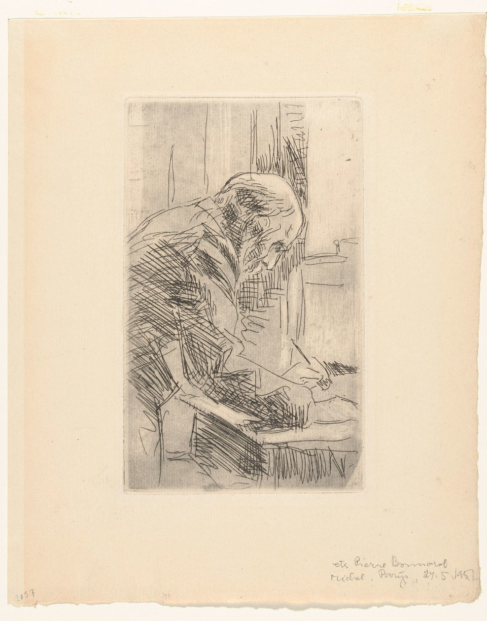 Portrait of the Artist Edouard Vuillard by Pierre Bonnard
