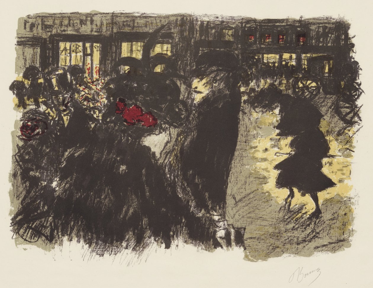 Some Aspects of Life in Paris, 7: The Square in the Evening by Pierre Bonnard