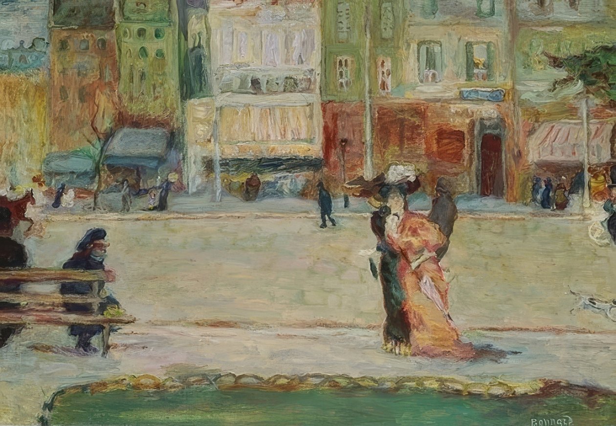 Street Scene, Avenue Clichy, Paris by Pierre Bonnard