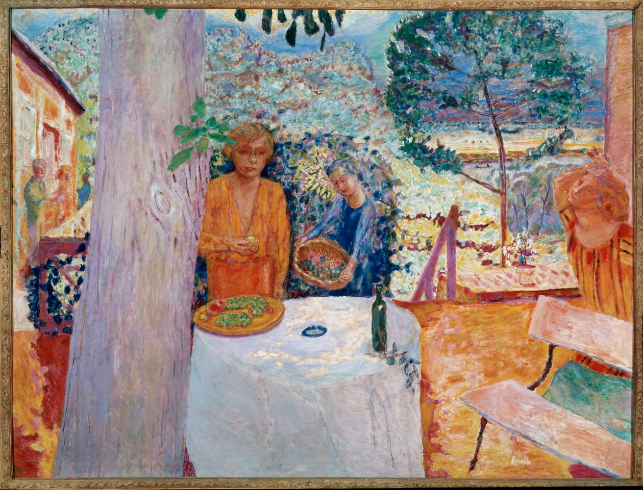 The Terrace at Vernon by Pierre Bonnard