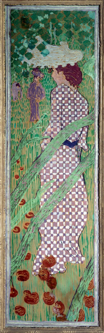 Woman with Quadrillea Dress by Pierre Bonnard