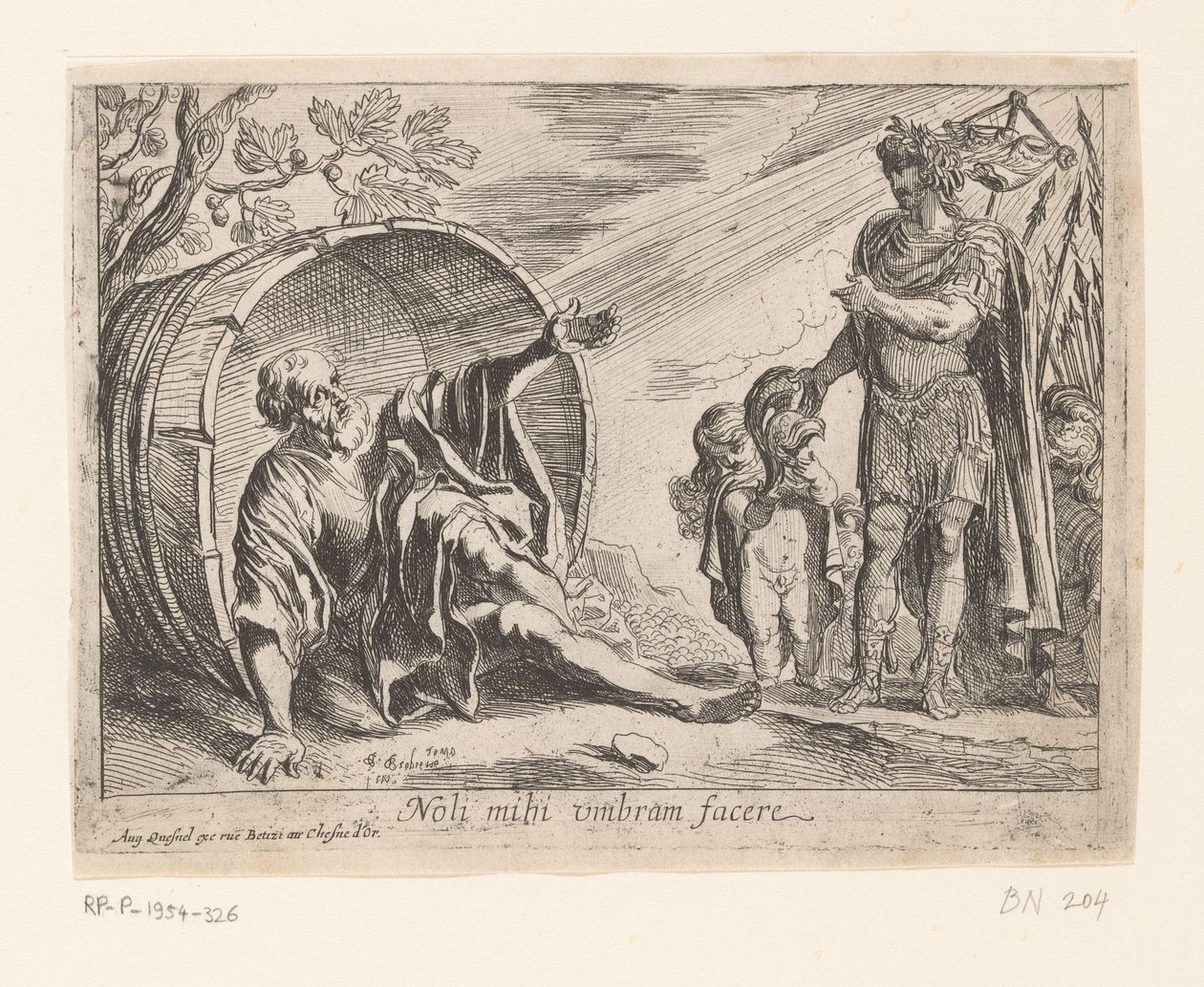 Alexander the Great and Diogenes by Pierre Brebiette