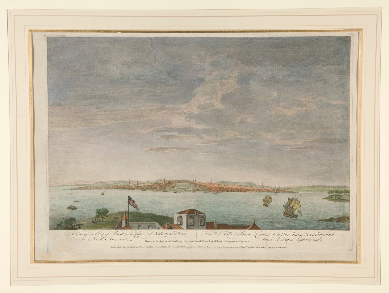 A View of the City of Boston the Capitol of New England, in North America by Pierre Charles Canot