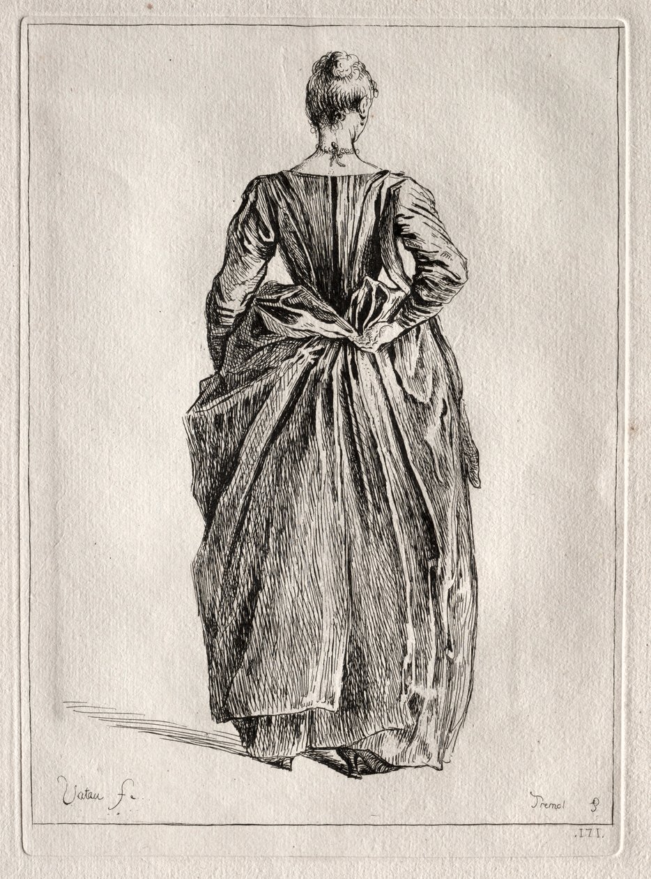 Study of a Woman from the Back by Pierre Charles Trémolière