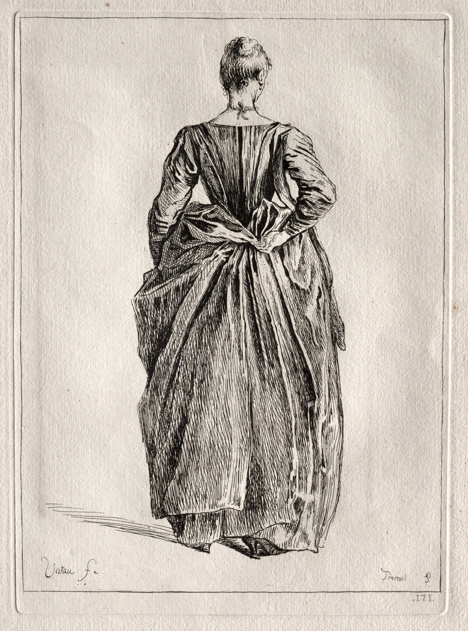 Study of a Woman from the Back by Pierre Charles Trémolière