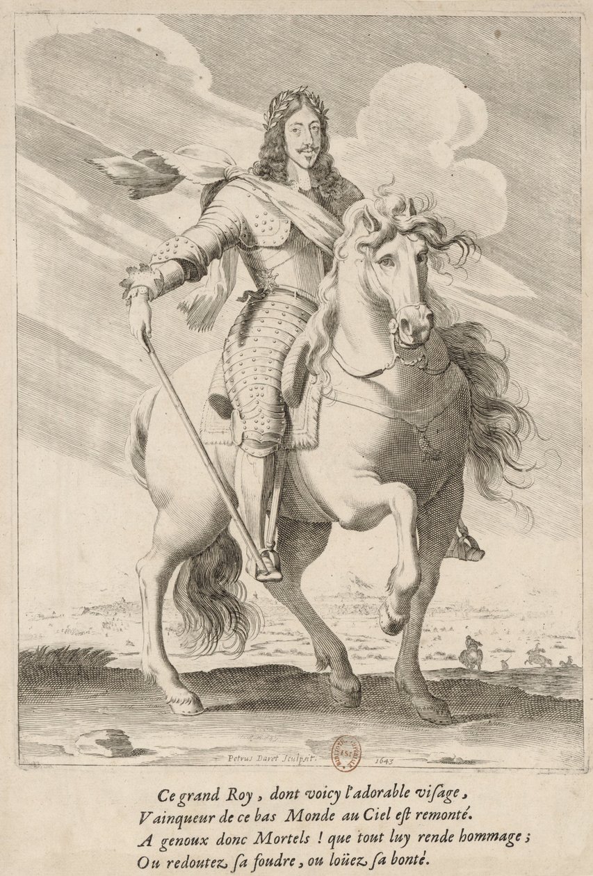 Equestrian Portrait of Louis XIII of France by Pierre Daret