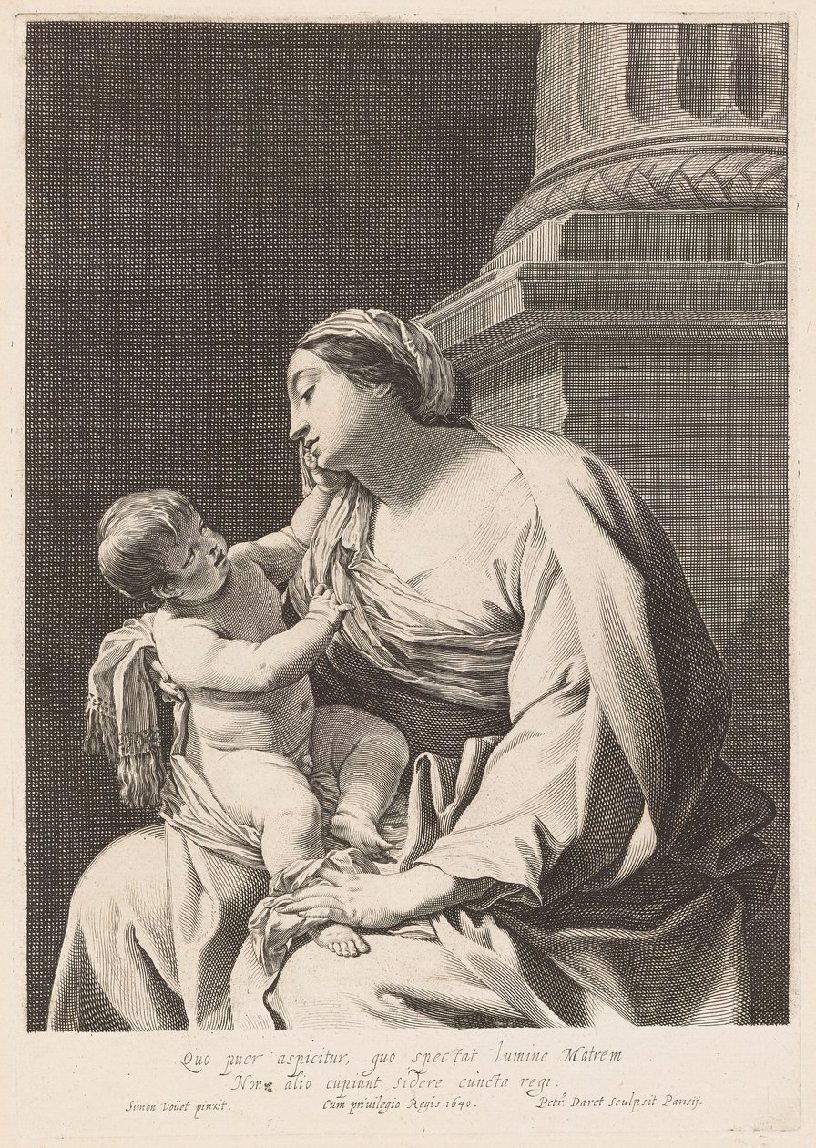 Virgin and Child by Pierre Daret