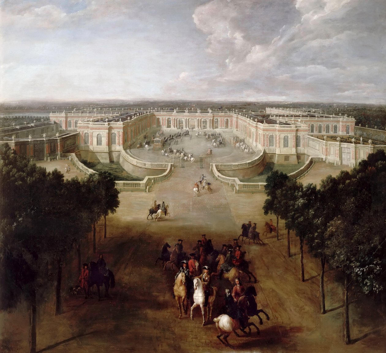 View of the Grand Trianon from the Avenue by Pierre Denis II Martin