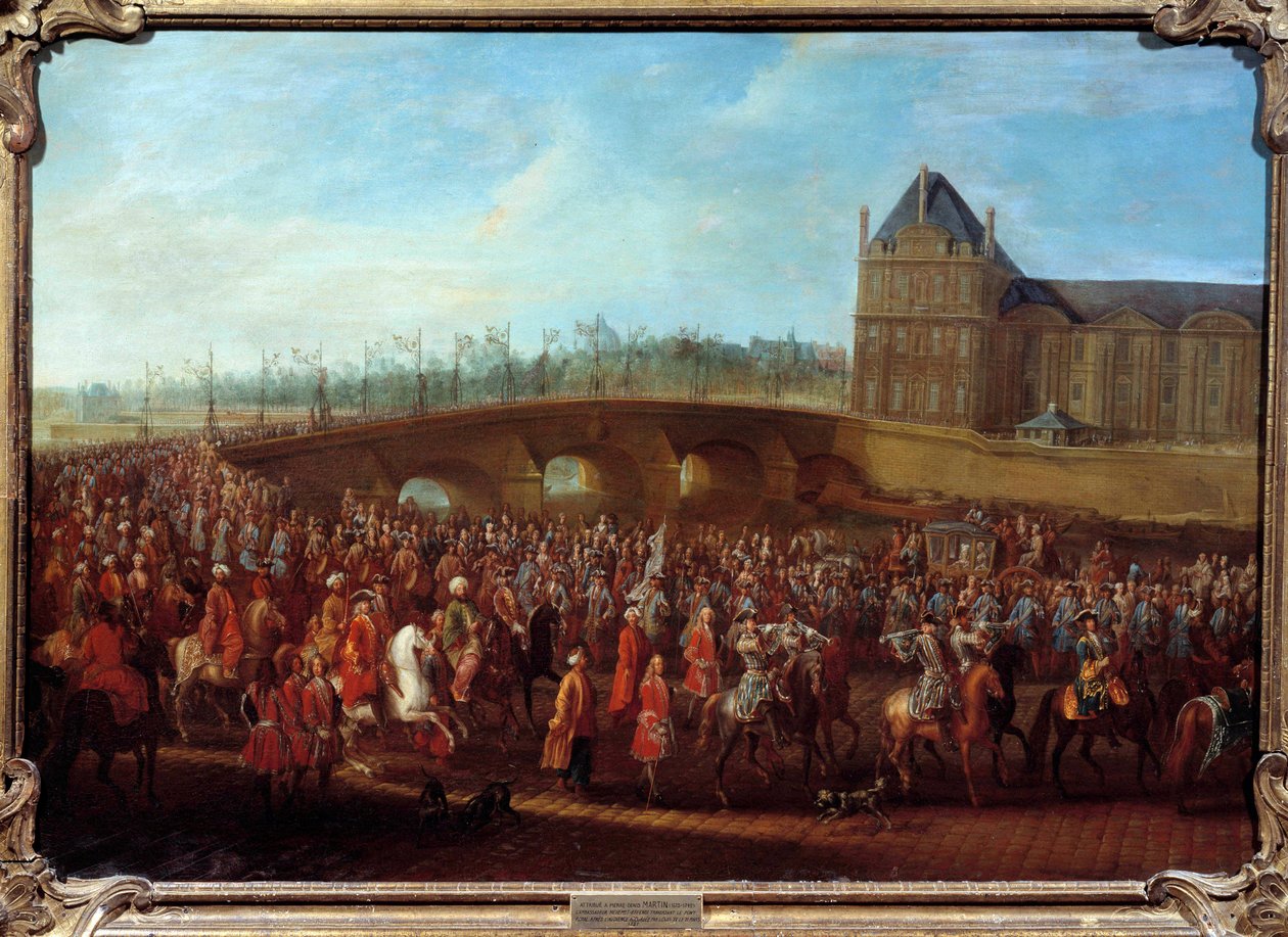 Exit of Turkish Ambassador Mehmet Effendi from the Sublime Porte after the audience granted by King Louis XV on 21/03/1721 by Pierre-Denis Martin