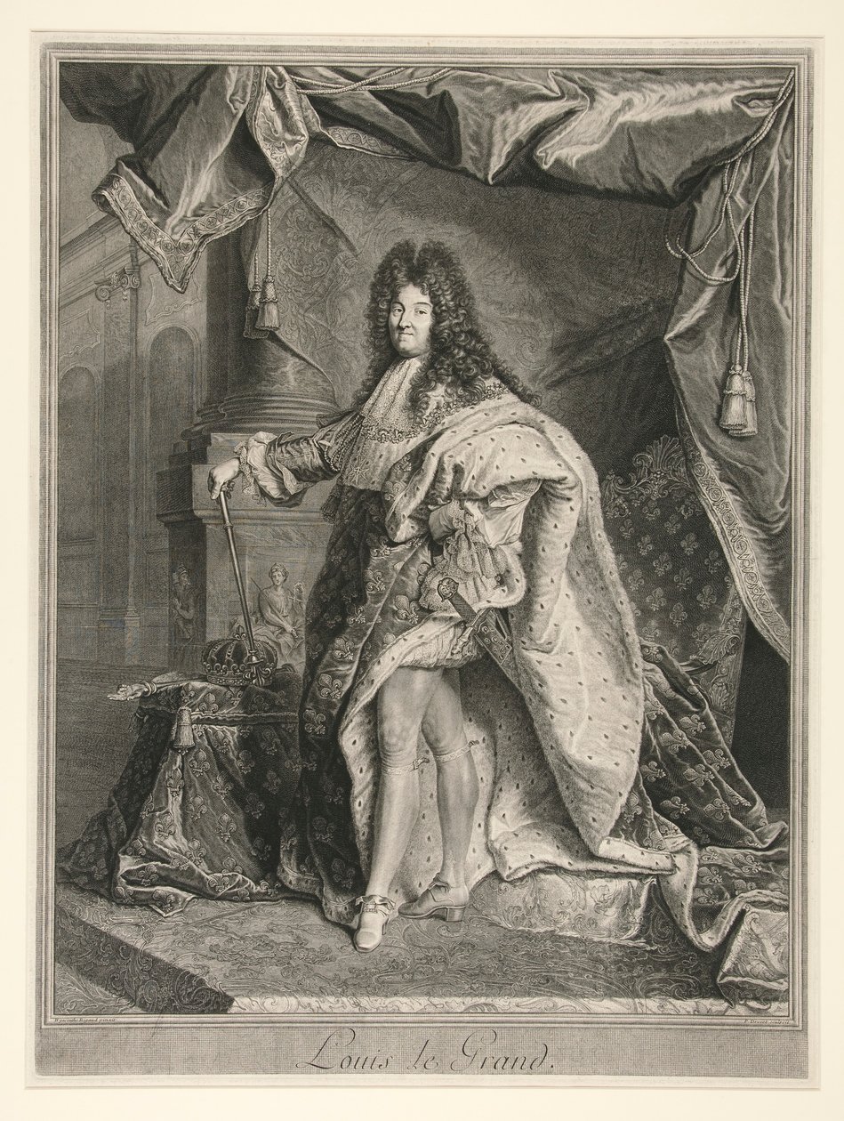 Louis XIV, King of France (1638-1715) by Pierre Drevet